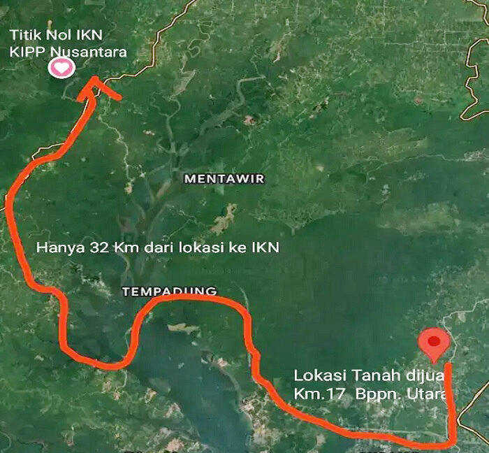 Jual Tanah di Karang Joang Kota Balikpapan Kalimantan Timur Dekat ITK Institut Teknologi Kalimantan, Kebun Raya Balikpapan, Gerbang Tol Karang Joang 0010