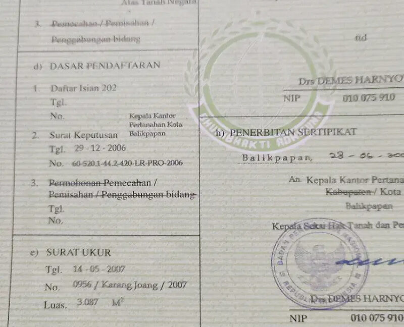 Jual Tanah di Karang Joang Kota Balikpapan Kalimantan Timur Dekat ITK Institut Teknologi Kalimantan, Kebun Raya Balikpapan, Gerbang Tol Karang Joang 0011