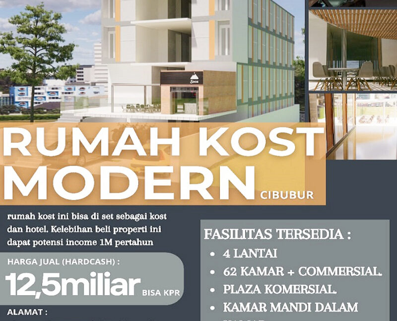 Dijual Rumah Kost di Cibubur Dekat Trans Studio Mall Cibubur, Mall Ciputra Cibubur, Plasa Cibubur, Cibubur Junction, RS Mitra Keluarga Cibubur 0001