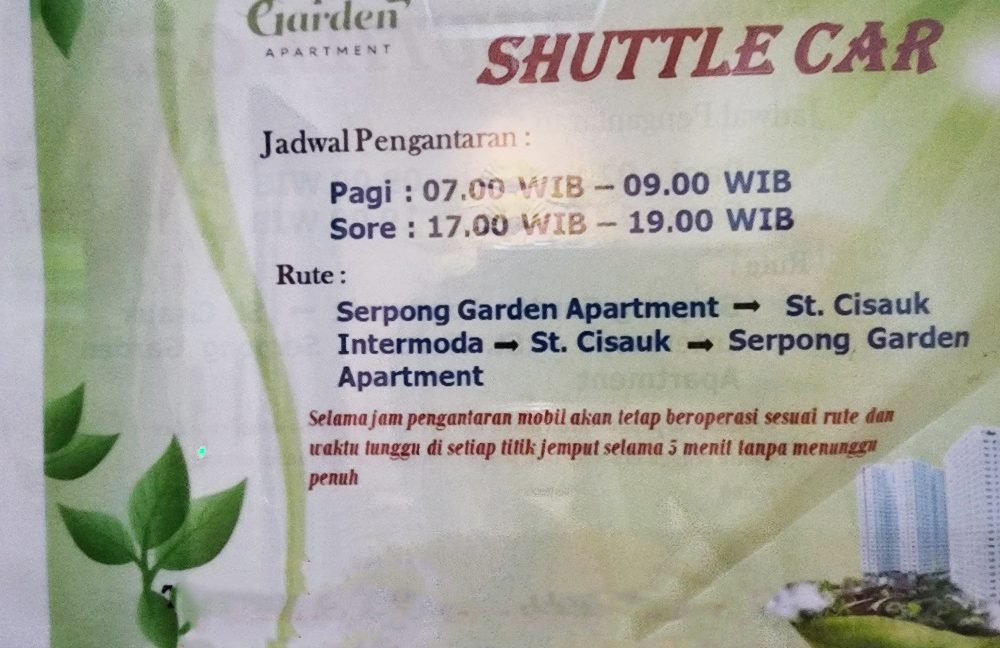 Jual Apartemen Serpong Garden Dekat Stasiun Cisauk, Pasar Modern Intermoda BSD, Gerbang Tol BSD Timur 2, ICE BSD, AEON Mall BSD, The Breeze BSD City 0007