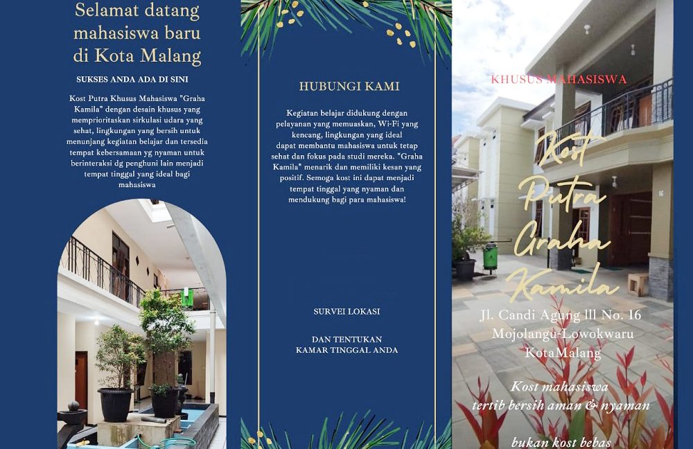 Kost Putra Dekat UB Universitas Brawijaya Malang, UM Universitas Negeri Malang, Universitas Widyagama 0002