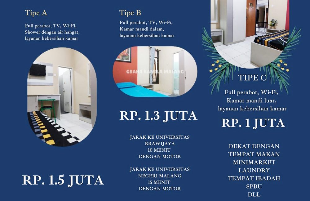 Kost Putra Dekat UB Universitas Brawijaya Malang, UM Universitas Negeri Malang, Universitas Widyagama 0003