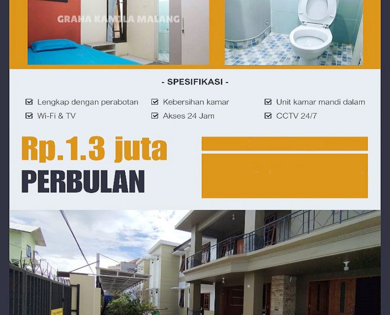 Kost Putra Dekat UB Universitas Brawijaya Malang, UM Universitas Negeri Malang, Universitas Widyagama 0005