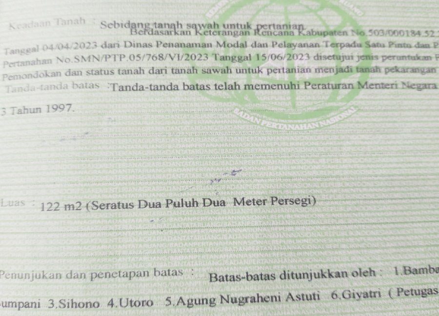 Tanah Dijual di Yogyakarta Dekat UNRIYO, UPN Veteran Yogyakarta, Pakuwon Mall Jogja 0005